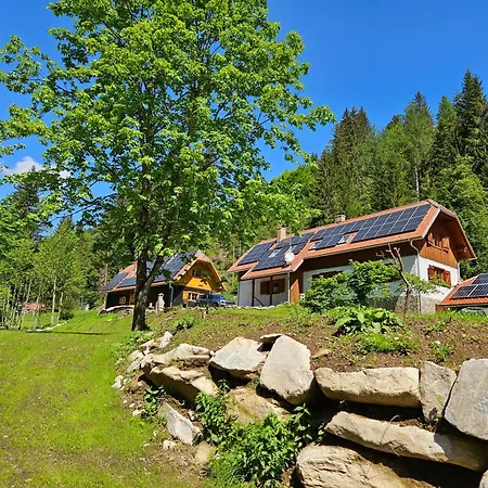 בית נופש Authentic Pohorje House With Riverside Outdoor Sauna *